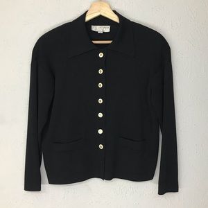 ST. JOHN collection Santana front button cardigan
